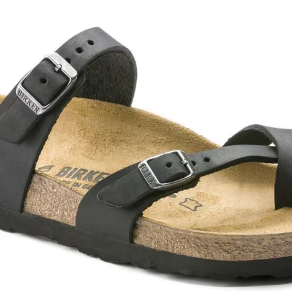 Birkenstocks, Size 40 Mayari Double Strap Black